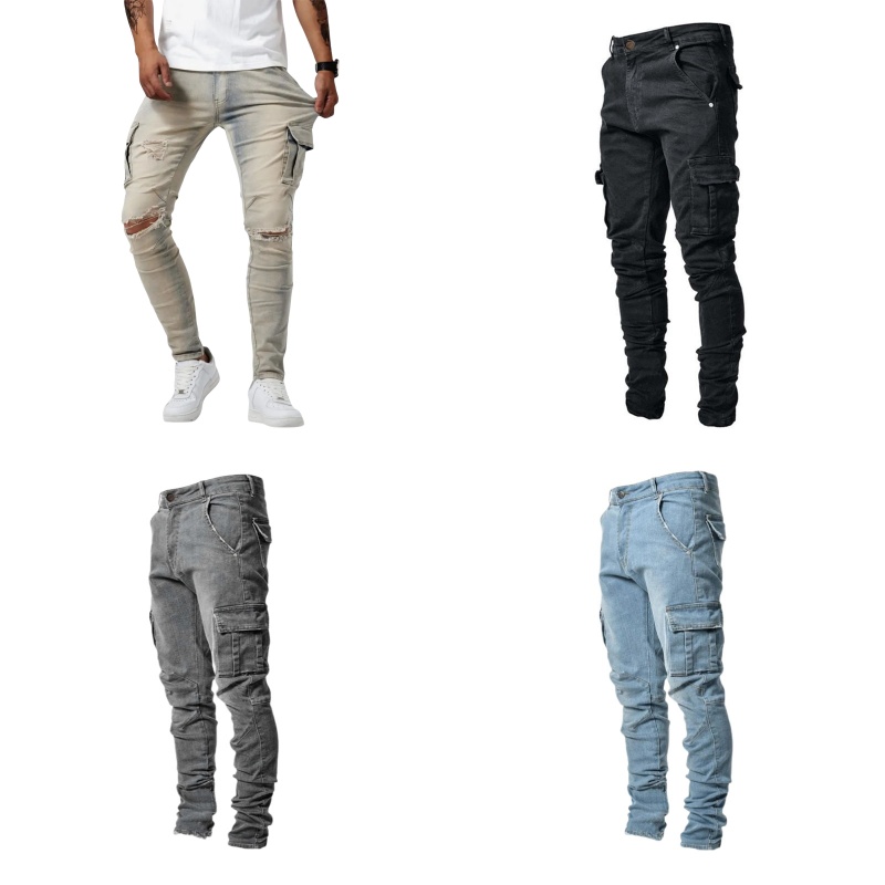 Men'S Shoes With Jeans - Autumn Winter New Men's Clothing Solid