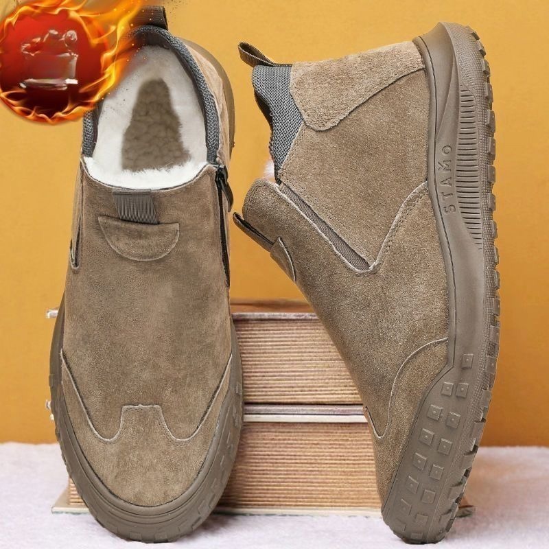 Men'S Shoes Loafers Casual - Winter Men's Shoes Plush Warm Cotton