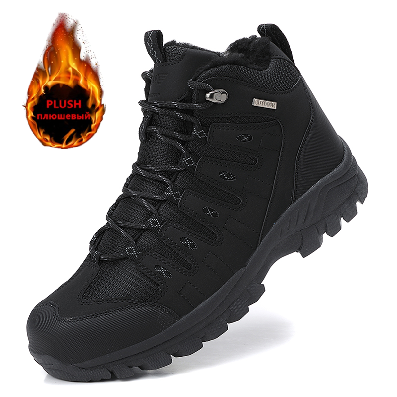 Men Shoes Office - Winter Men's Boots Warm Plush Men's