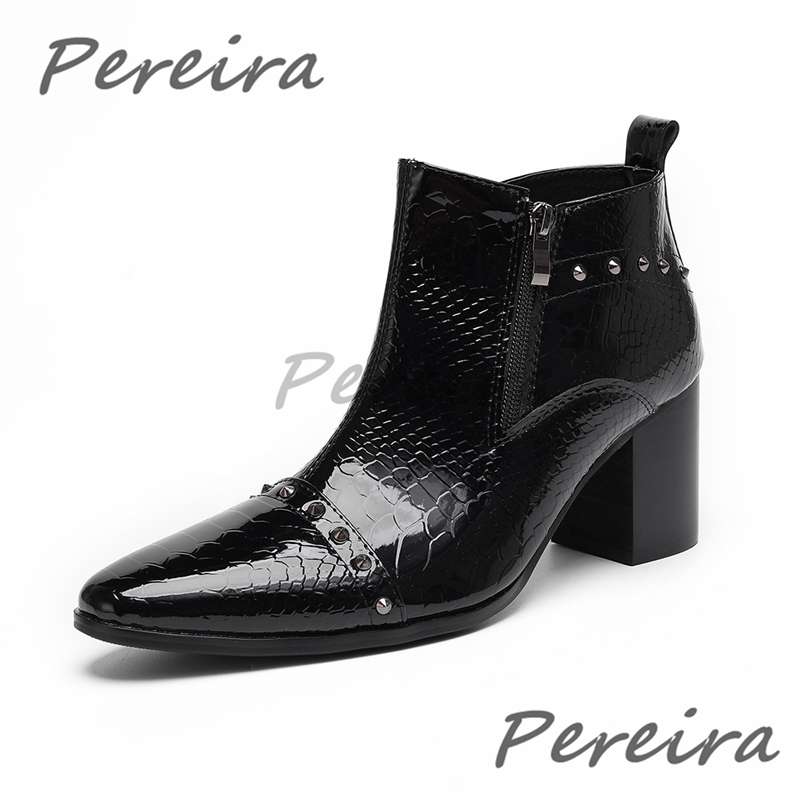 Men Shoes H&M - Luxury Genuine Leather Men's Ankle Boots