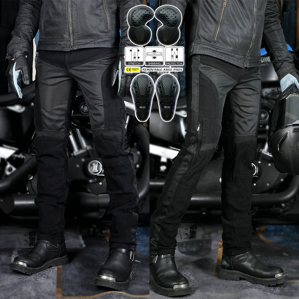 Men'S Shoes With Jeans - Motorcycle Riding Pants for Men Summer