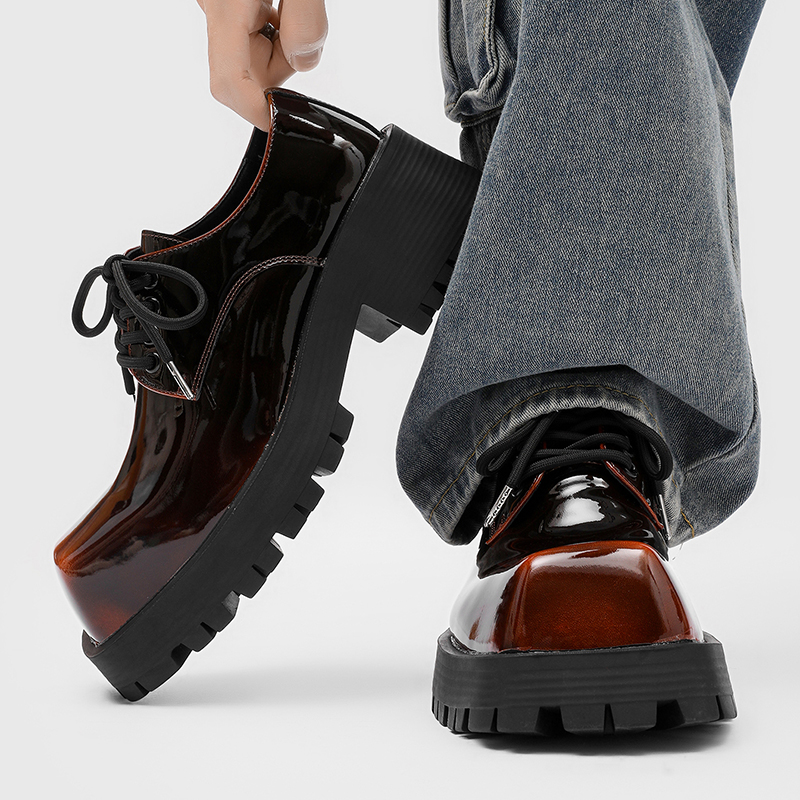 Men's thick soled leather shoe - огляд і ціна Men Shoes For Office Work