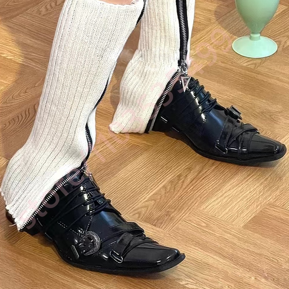 Black Pointed Toe Women's Thic - огляд і ціна Men'S Shoes Loafers Casual