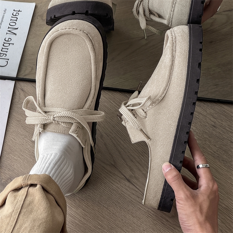 Fashion Men Half Slippers Sued - огляд і ціна Men'S Shoes Loafers Casual