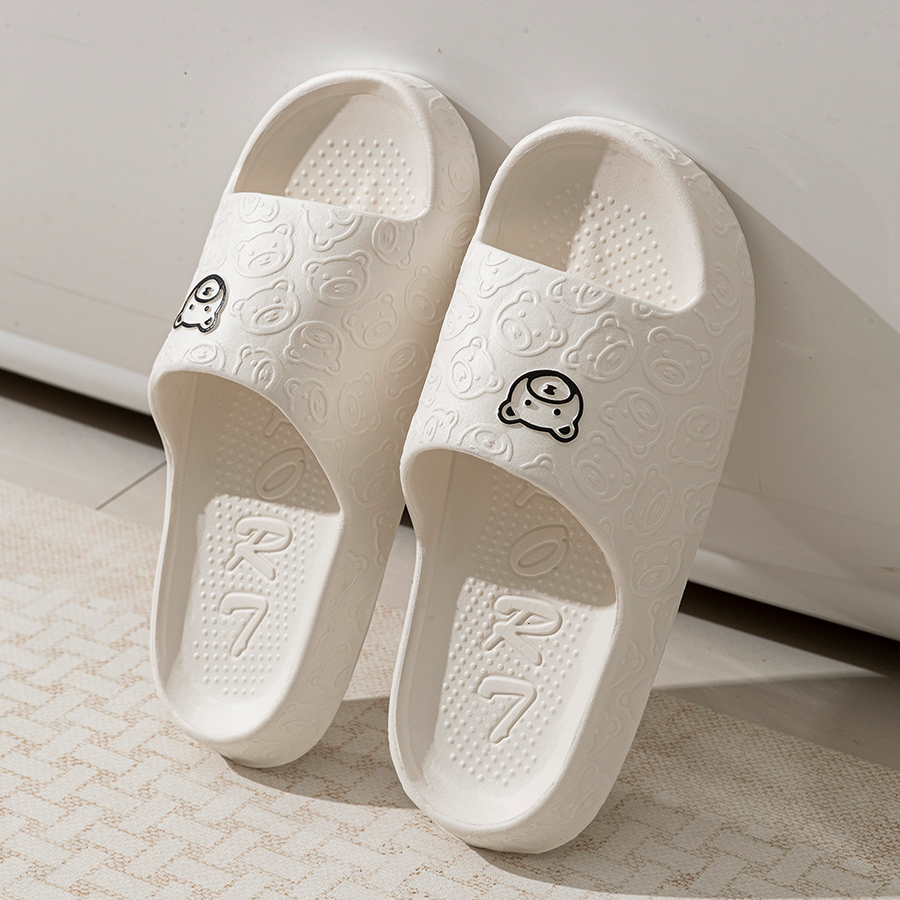 Printting Cute Bear Women Slip - огляд і ціна Men'S Shoes To Women'S Size