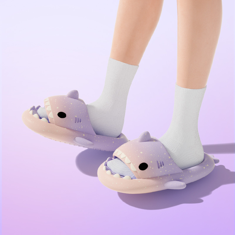 Cute Cartoon Shark Slippers Fo - огляд і ціна Men'S Shoes To Women'S Size