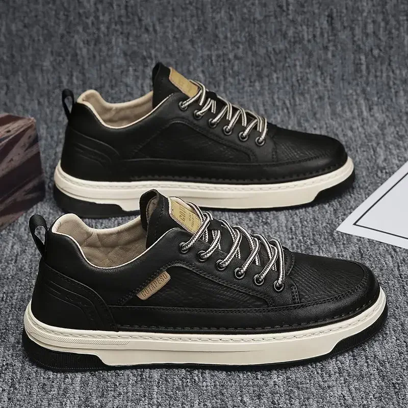 Fashion Casual Leather Shoes f - огляд і ціна Men Shoes For Office Work