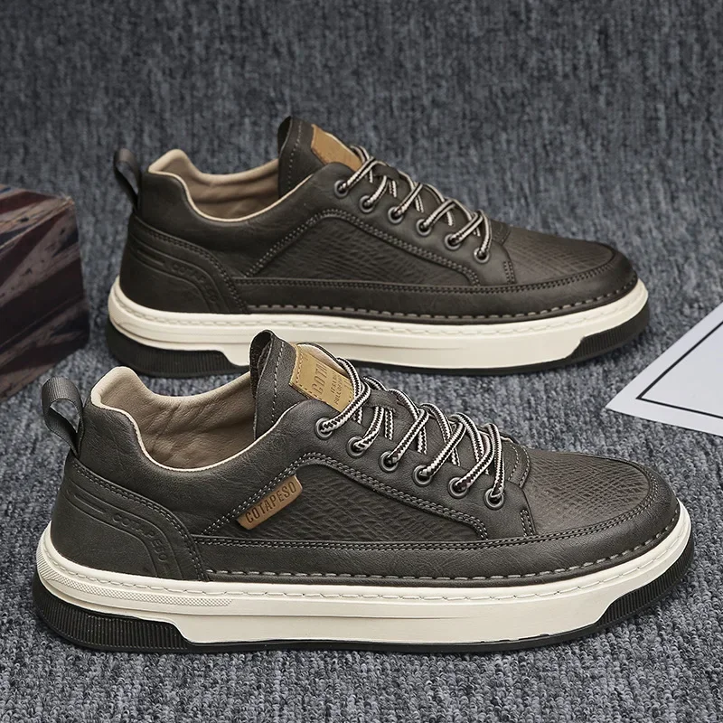 Fashion Casual Leather Shoes f - огляд і ціна Men Shoes For Office Work