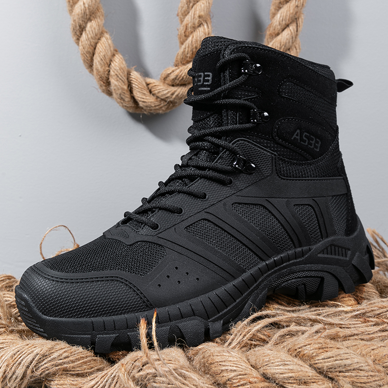 Men Tactical Boots Lace Up Des - огляд і ціна Men Shoes Office