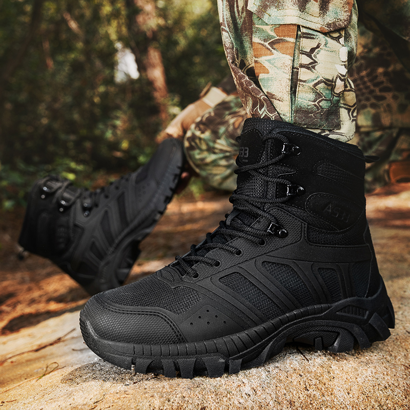 Men Tactical Boots Lace Up Des - огляд і ціна Men Shoes Office