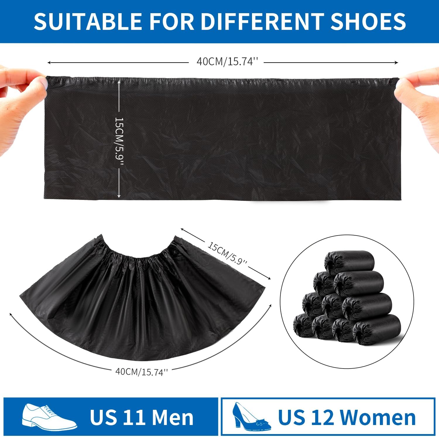 Disposable Shoe Covers 100 Pac - огляд і ціна Men Shoes Size 11