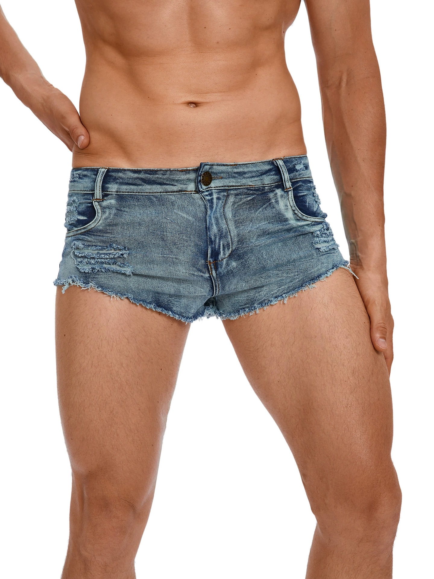 Men's Tight Low Waist Jeans Sh - огляд і ціна Men'S Shoes With Jeans