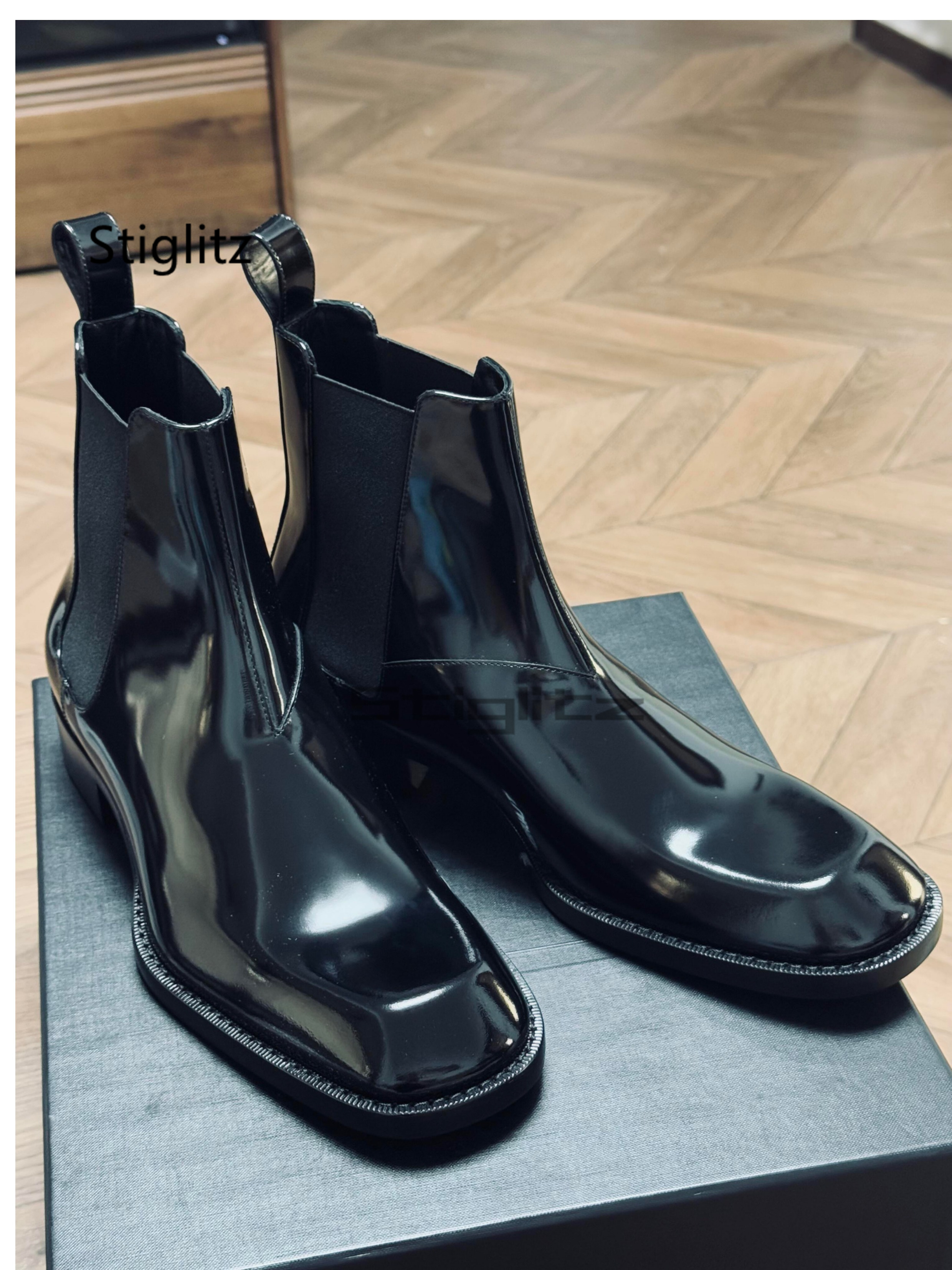 Bright Leather Ankle Boots for - огляд і ціна Men Shoes Size 11