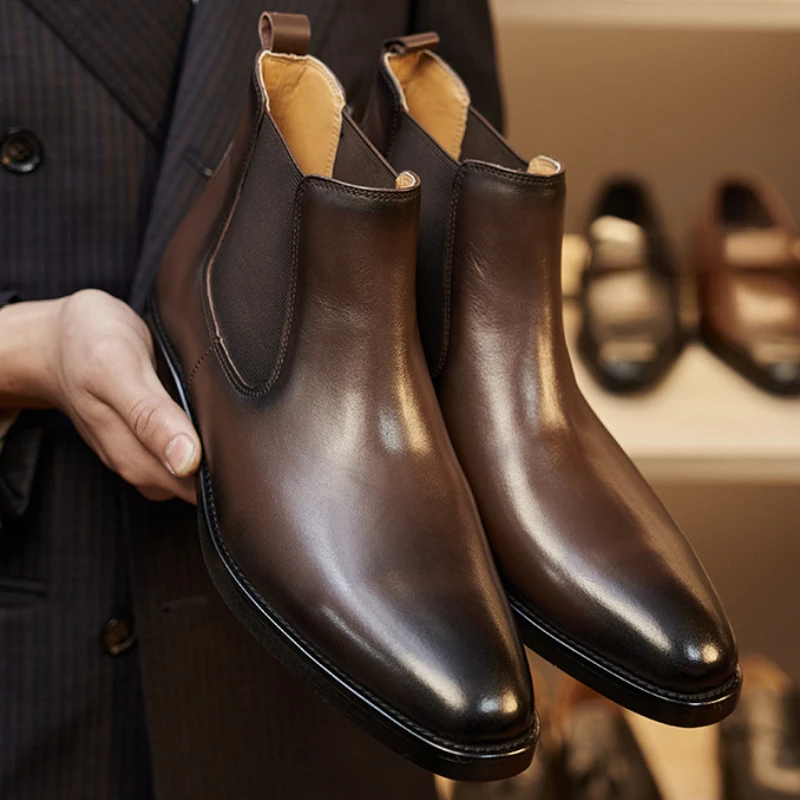 Retro Elegant Mens Chelsea Boo - огляд і ціна Men Shoes For Wedding