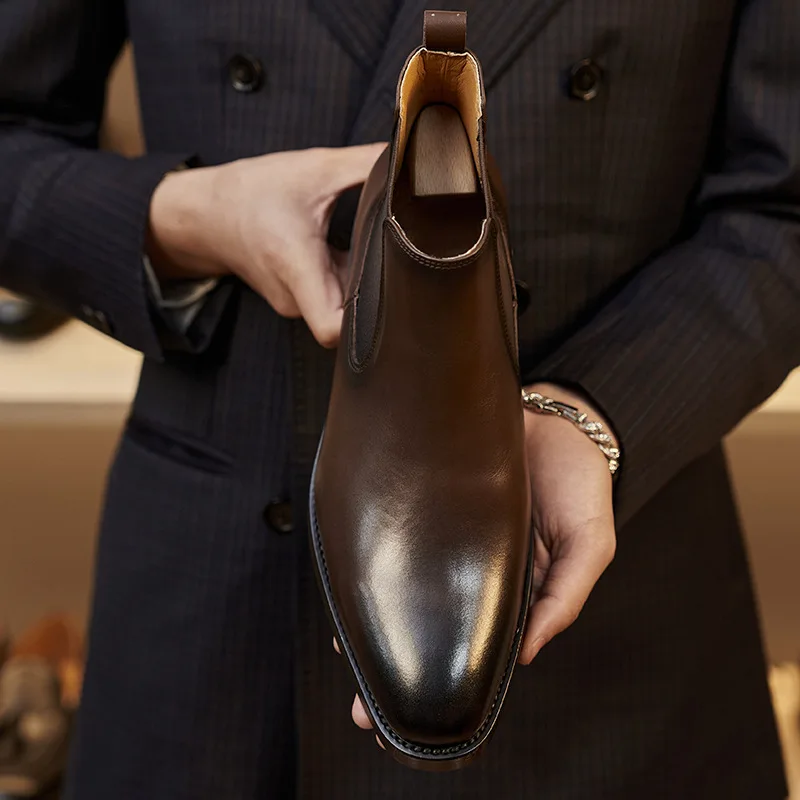 Retro Elegant Mens Chelsea Boo - огляд і ціна Men Shoes For Wedding