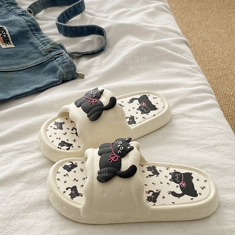 Printting Cute Bear Women Slip - огляд і ціна Men'S Shoes To Women'S Size