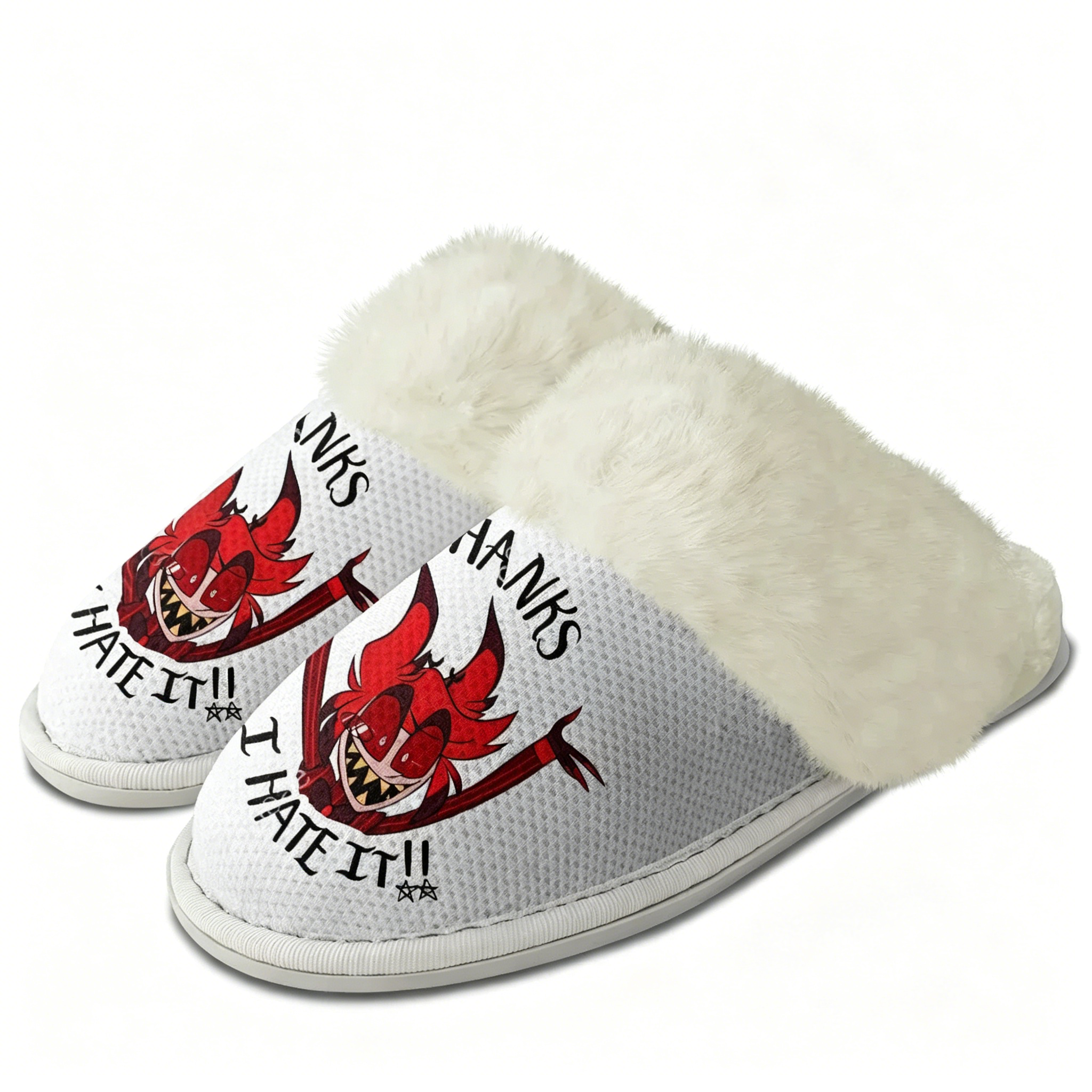 H-Hazbin Hotel Plush Slippers  - огляд і ціна Men Shoes H&M