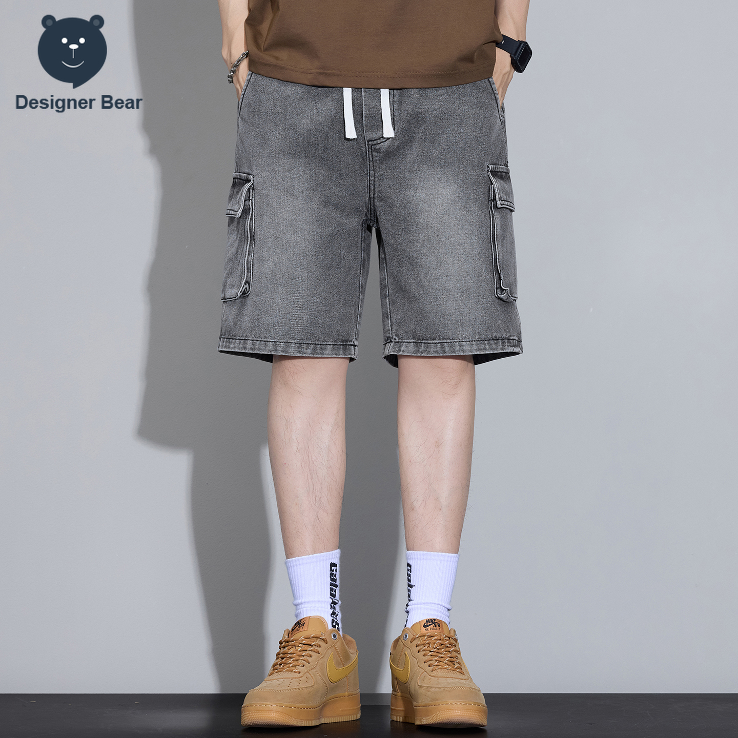 Men's Multi-Pocket Cargo Denim - огляд і ціна Men'S Shoes With Jeans