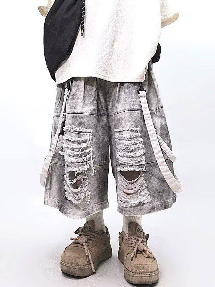 Retro Hip-hop Men's Ripped Jea - огляд і ціна Men'S Shoes With Jeans