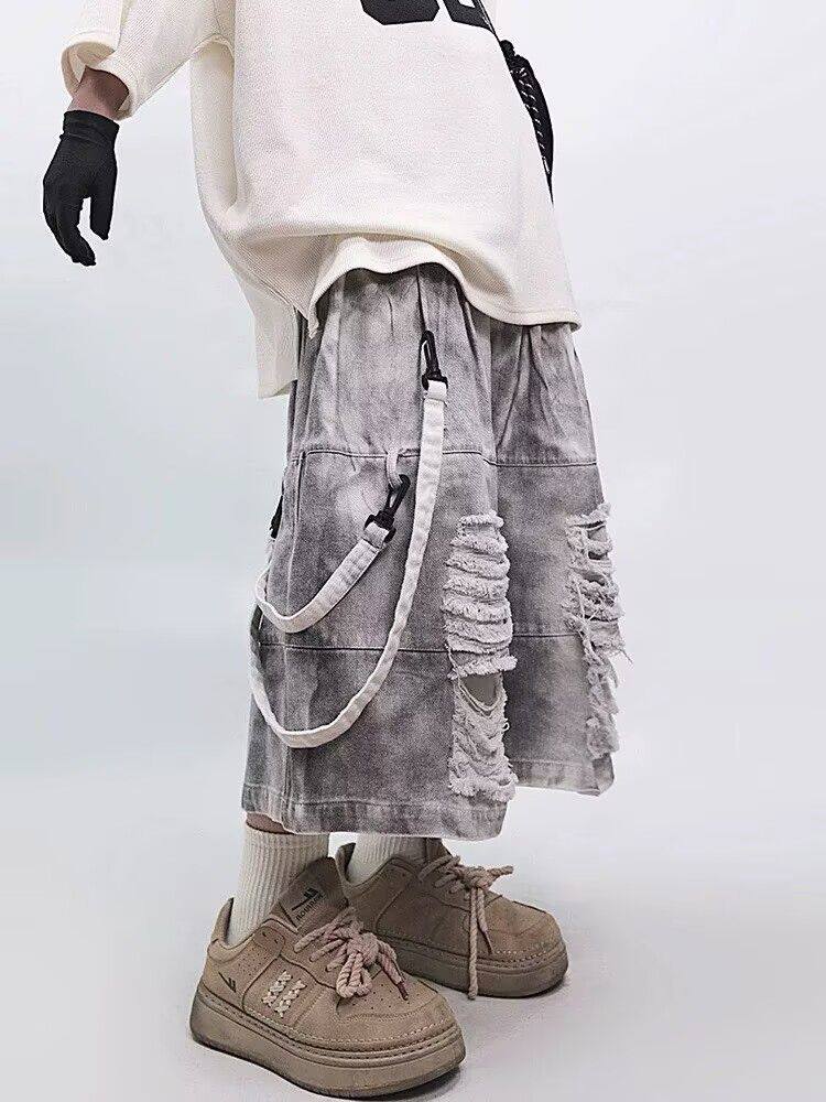 Retro Hip-hop Men's Ripped Jea - огляд і ціна Men'S Shoes With Jeans