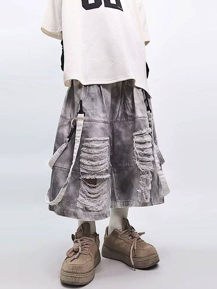 Retro Hip-hop Men's Ripped Jea - огляд і ціна Men'S Shoes With Jeans