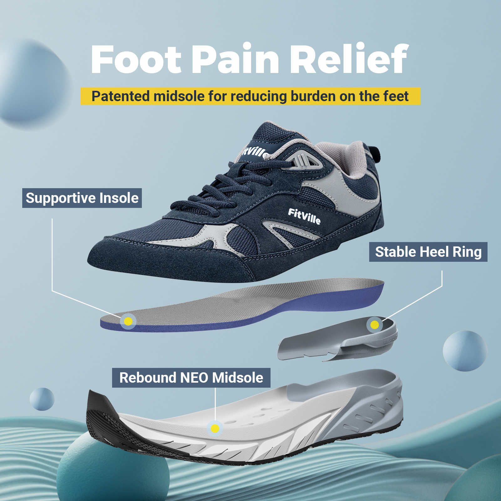 FitVille Newest Walking Shoes  - огляд і ціна Men Shoes H&M