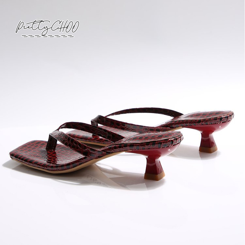 Crocodile Print Kitten Heel Fl - огляд і ціна Men'S Shoes To Women'S Size